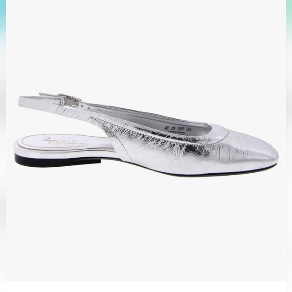 Naturalizer 27Edit Women's Silver Leather Slingback Shoes Sz 9.5 - Picture 3 of 8